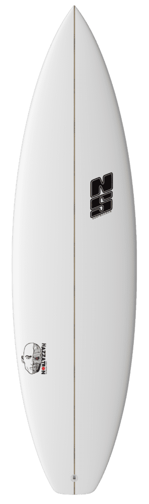 nigel semmens hazzatron surfboard white