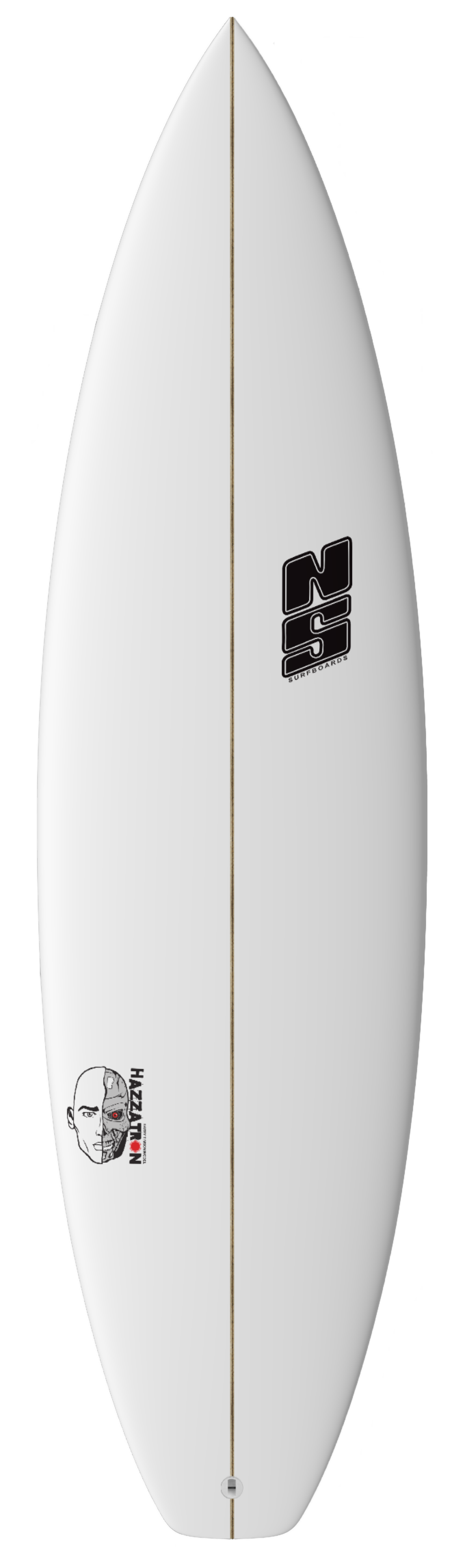 nigel semmens hazzatron surfboard white