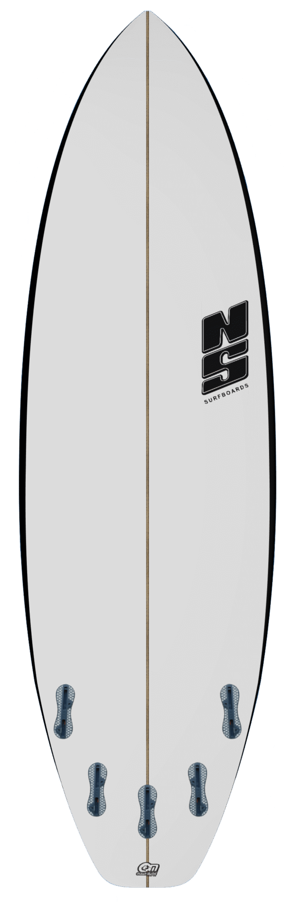 NS Neutron Surfboard Green Rails - 6'0" (5 Fin / FCS 2) - Image 3