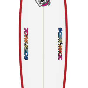 ocean magic max fun board for beginners in white and red