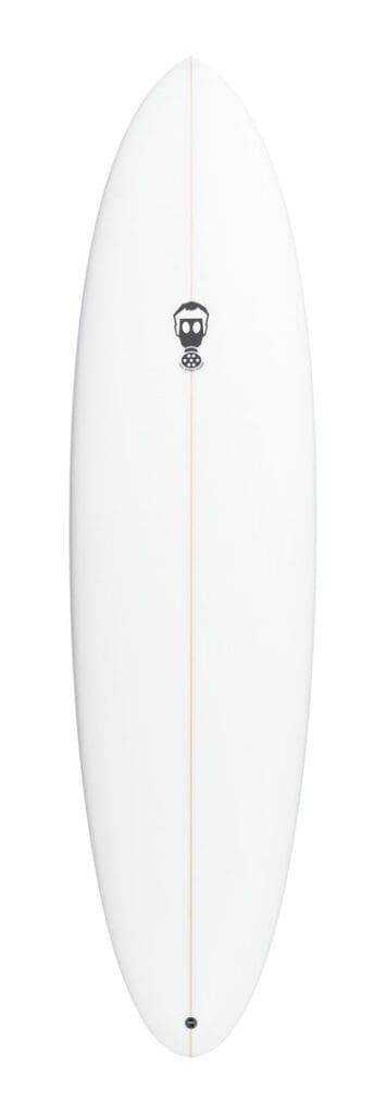 one bad egg surfboard in white