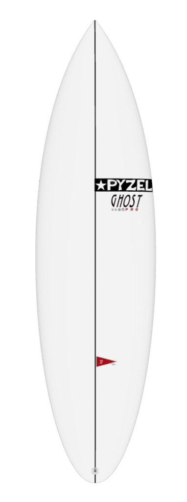 ghost pro surfboard in white by pyzel