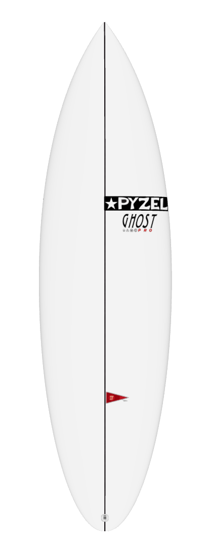 ghost pro surfboard in white by pyzel