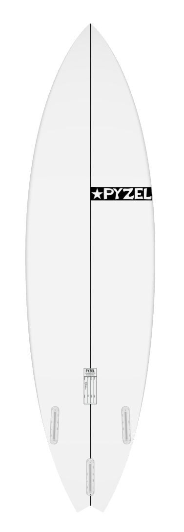 pyzel mini padillac surfboard